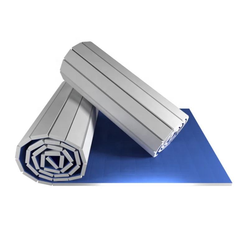 XPE Non-Slip Eco-Friendly Tumbling Rollout Mat 5cm Gymnastics Wrestling Judo Tatami Roll Mats with Custom Logo PVC Foam Material