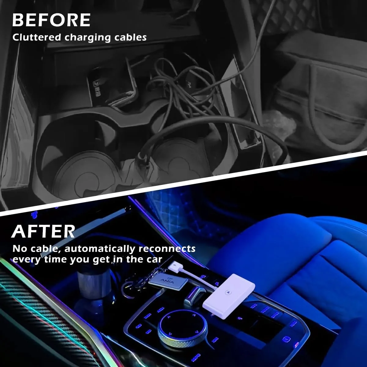 CarPlay Wireless Adapter Wired CarPlay Convert Cars Wireless CarPlay  Upgrade Plug  Dongle Converts Wired Fast and Easy Use