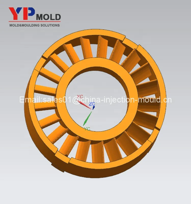 Mould Maker Customized Design Plastic Fan Blade Mould Plastic Impeller Plastic Injection Mould Mold
