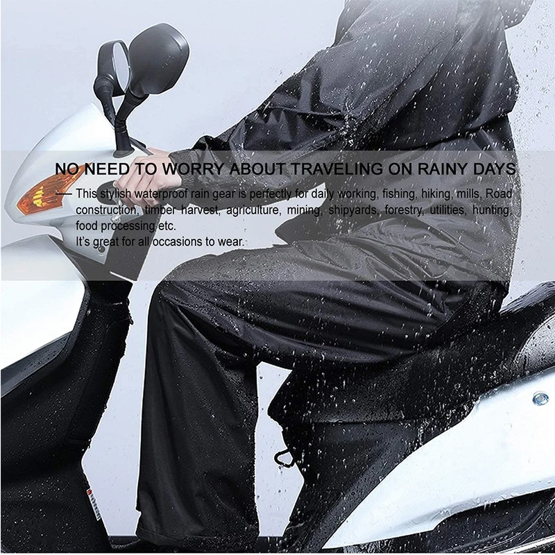 New arrival factory wholesale basic industry waterproof polyester PVC qualified rainsuit traje de lluvia