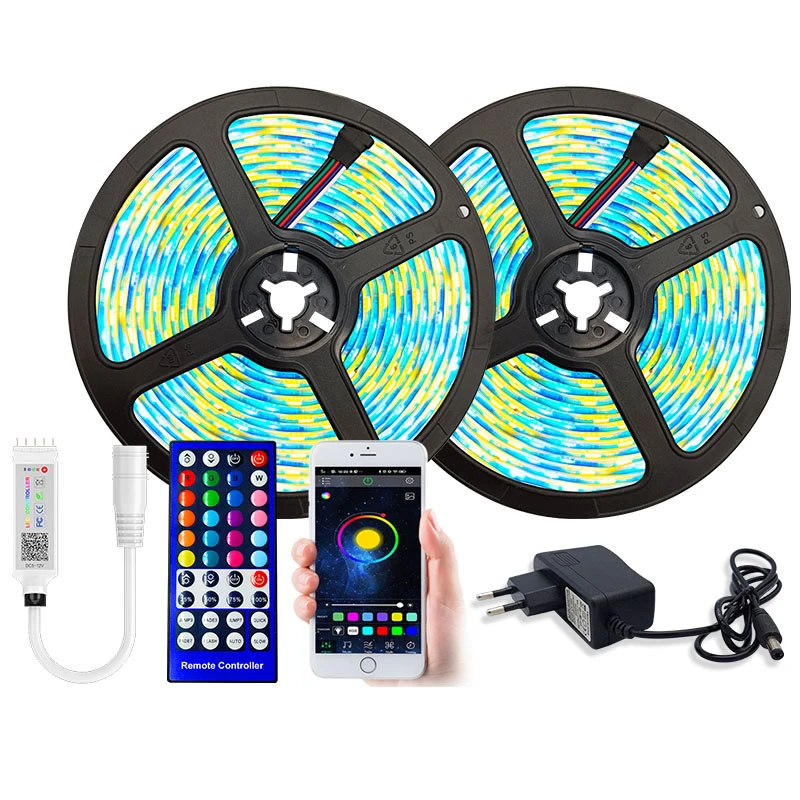Joystar 1M Waterproof IP65 RGB TV Strip Light IP65 5V USB 5050 30leds/m LED Smart Strip Lights With APP Control