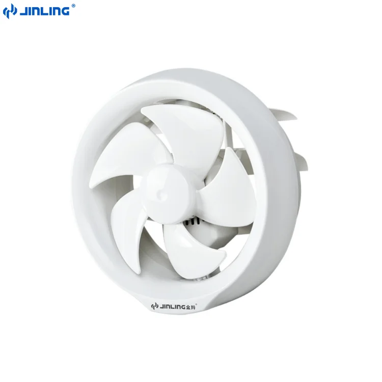 JINLING Copper Motor Plastic Wall Window mounted Bathroom Exhaust Fan Smoking Room Ventilating Fan