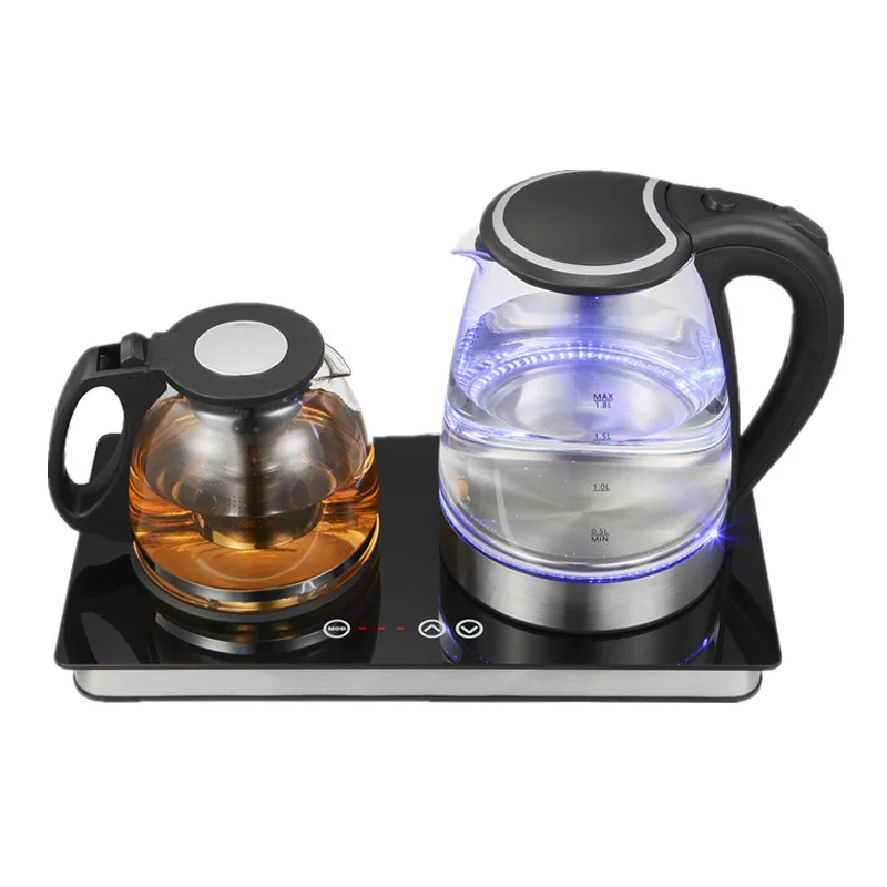 Double pot tray combined teapot multi-function glass electric kettle tea machine
