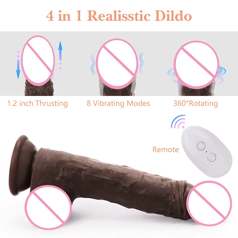 Best Selling Black Female Sex Dildo New Electric Telescopic Vibrating Big Penis for Women Made of Liquid Silicone