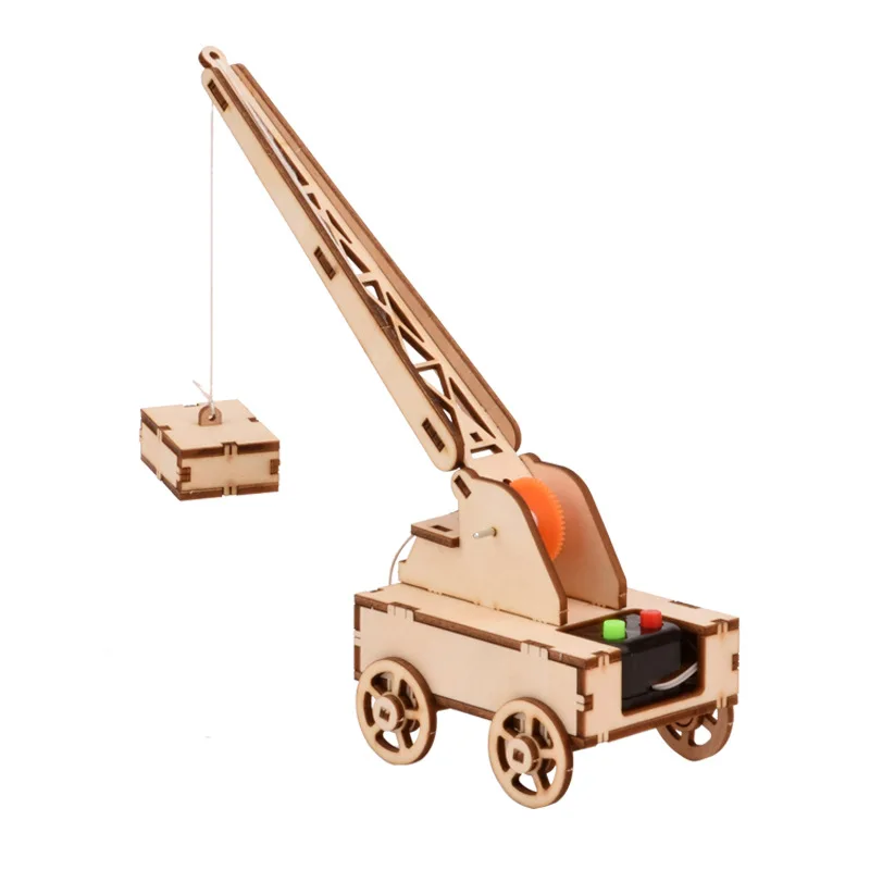 Diy 3D STEM Wooden science kit  Assembly  Creation battery  powered STEM toys