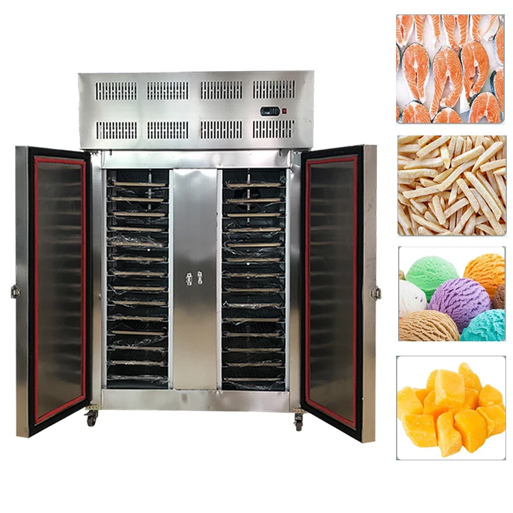 IQF freezing tunnel low deep freezer commercial upright blast  chillers and shock freezers