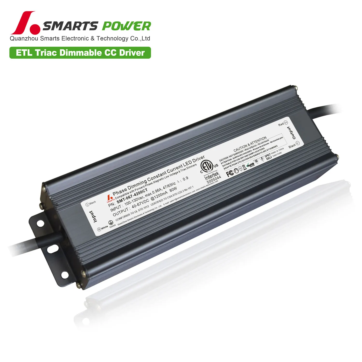 350ma 500ma 700ma 1200ma Triac dimmable Constant current led driver 80W waterproof led transformer 170-265V
