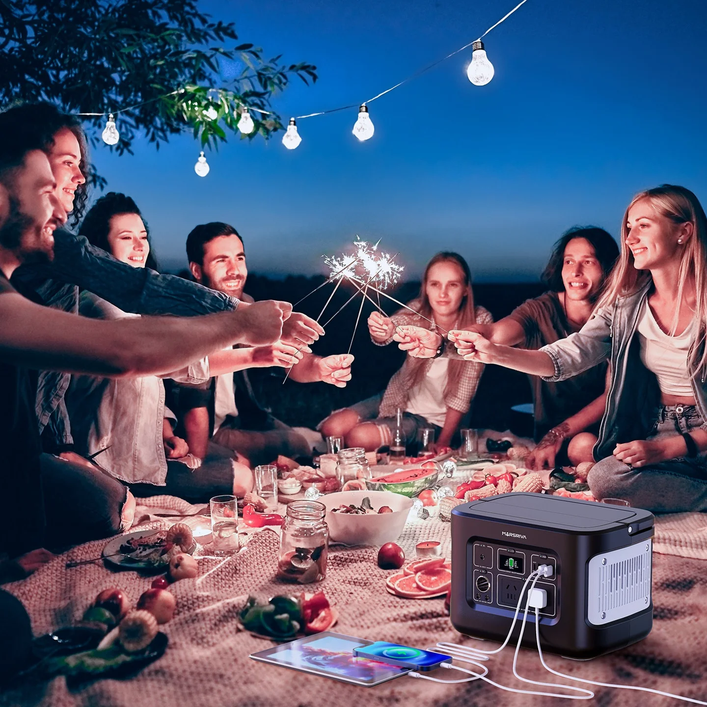 China MARSRIVA High Capacity 220V Fast Charging Portable Power Supply With Inverter