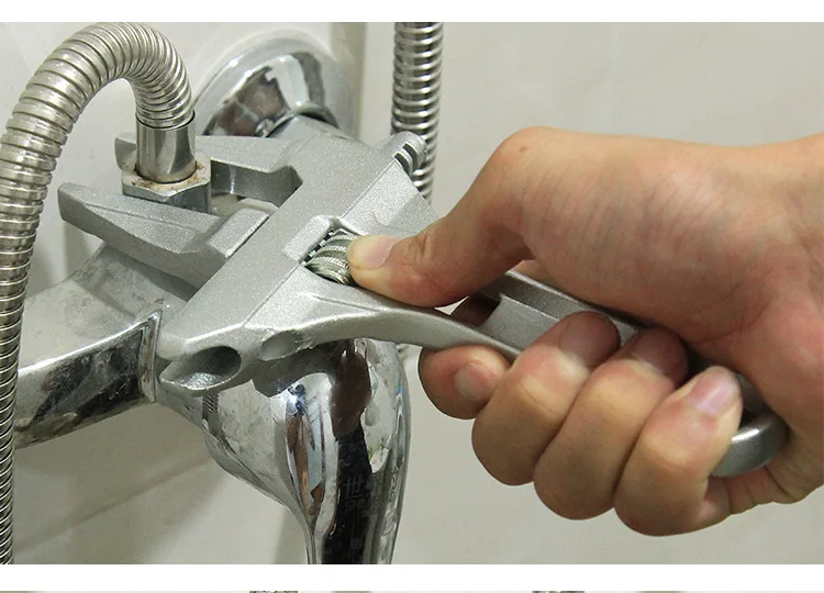 Multi-functional sink H spanner household bathroom spanner faucet pipe spanner plumbing bathroom tools 15 in one
