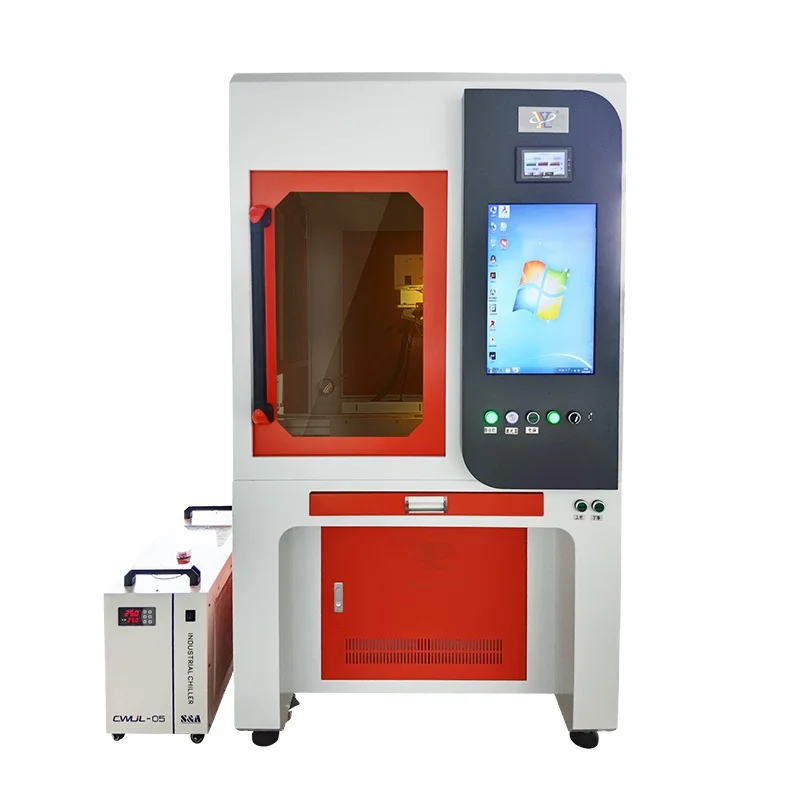 JGH-ZX-102 5W UV Laser Marking Machine Simple On Line for Wood Fabrics and Lace Apply for PCB LCD