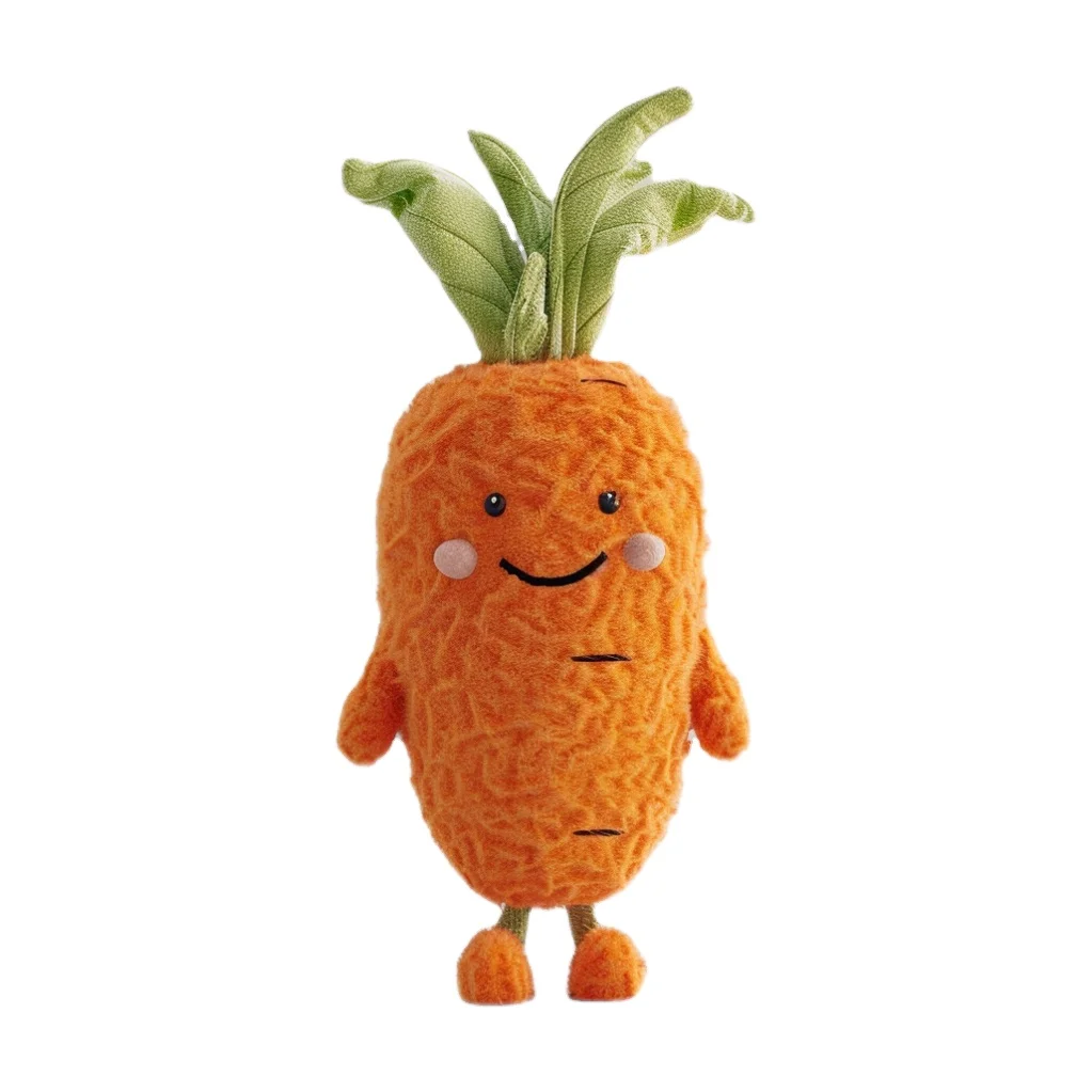 2024 New Design Wholesale China Factory Custom Plush Figure Toys Eco-friendly Stuffed Animal Toys for Kids Carrot