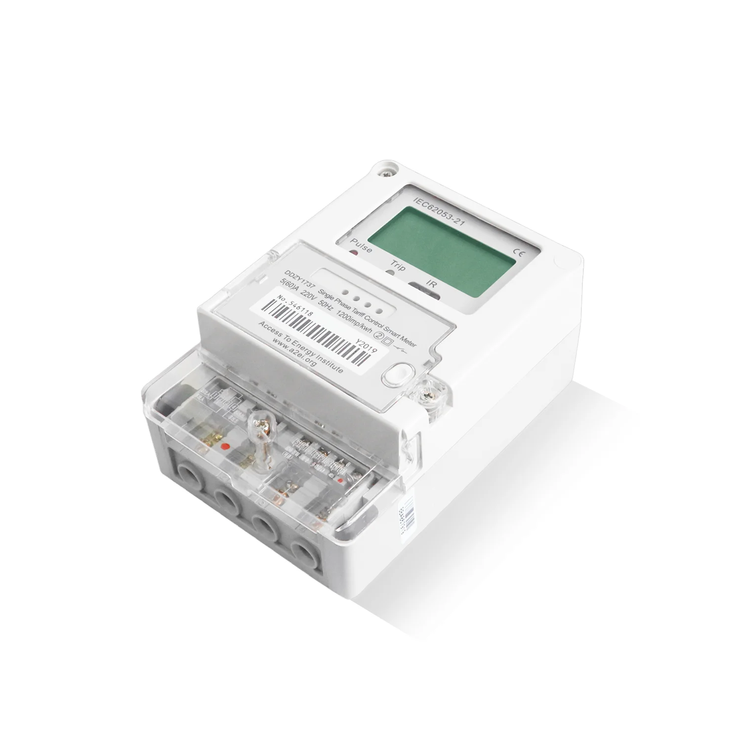 Hop manufacturer single phase power current measuring  rs485 port smart energy meter with LoRa communication
