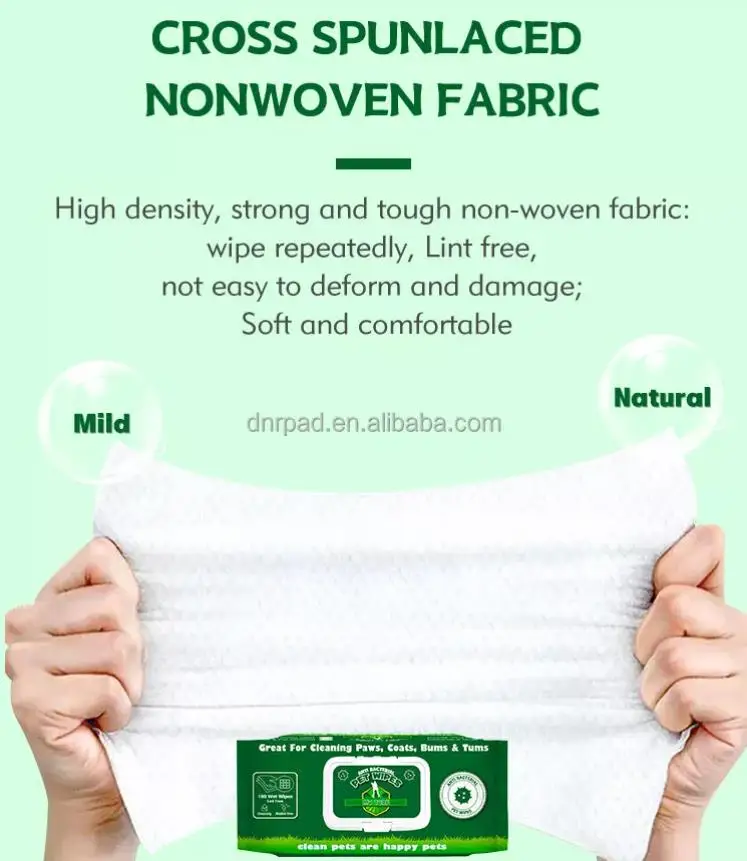 Anti-bacterial cleaning pet cleaning products cat dog wipes eyes ears teeth deodorant dog wipes Biodegradable
