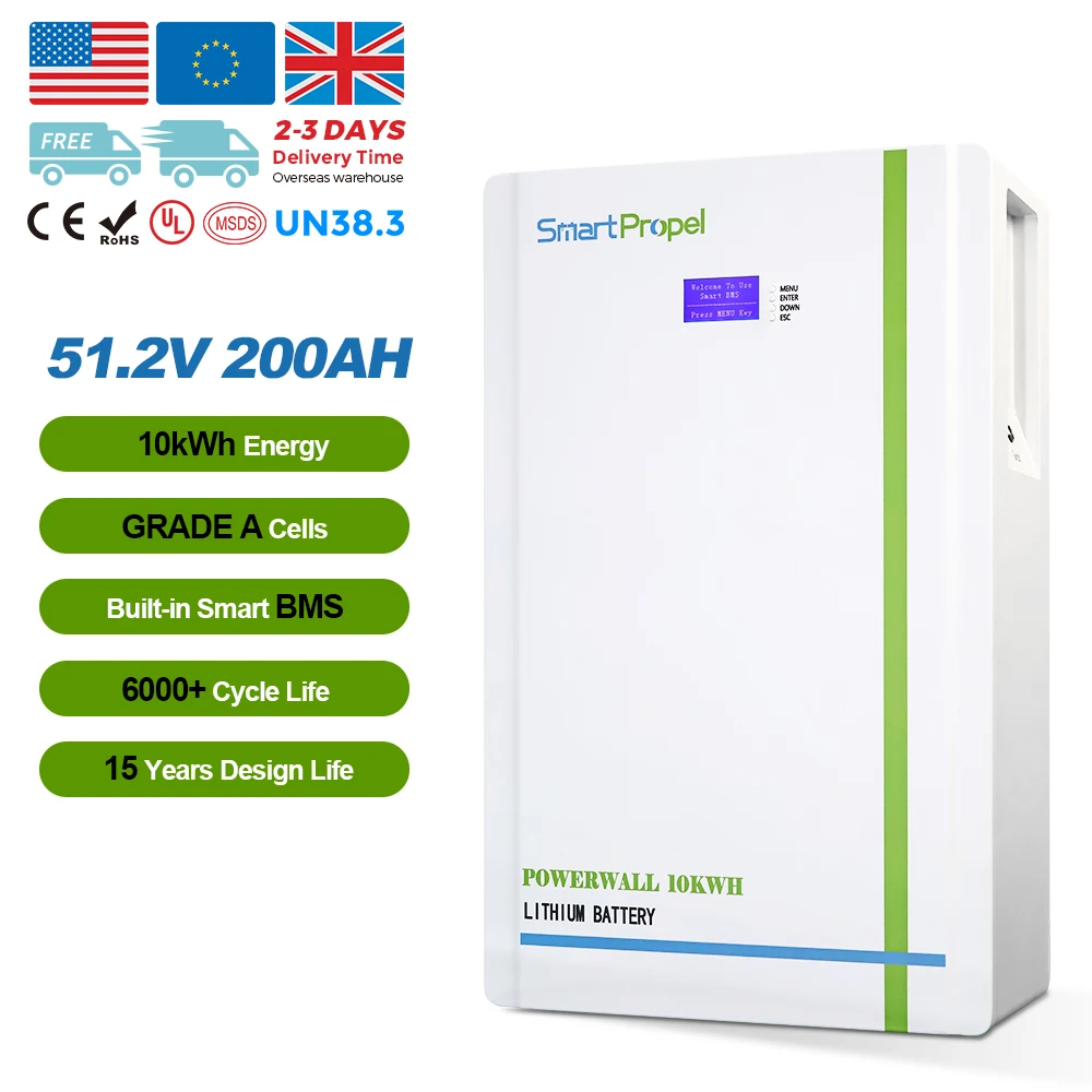 Литиевая батарея Powerwall 48v 200Ah 10kwh 5kwh литий-ионная 48V 100Ah Lifepo4