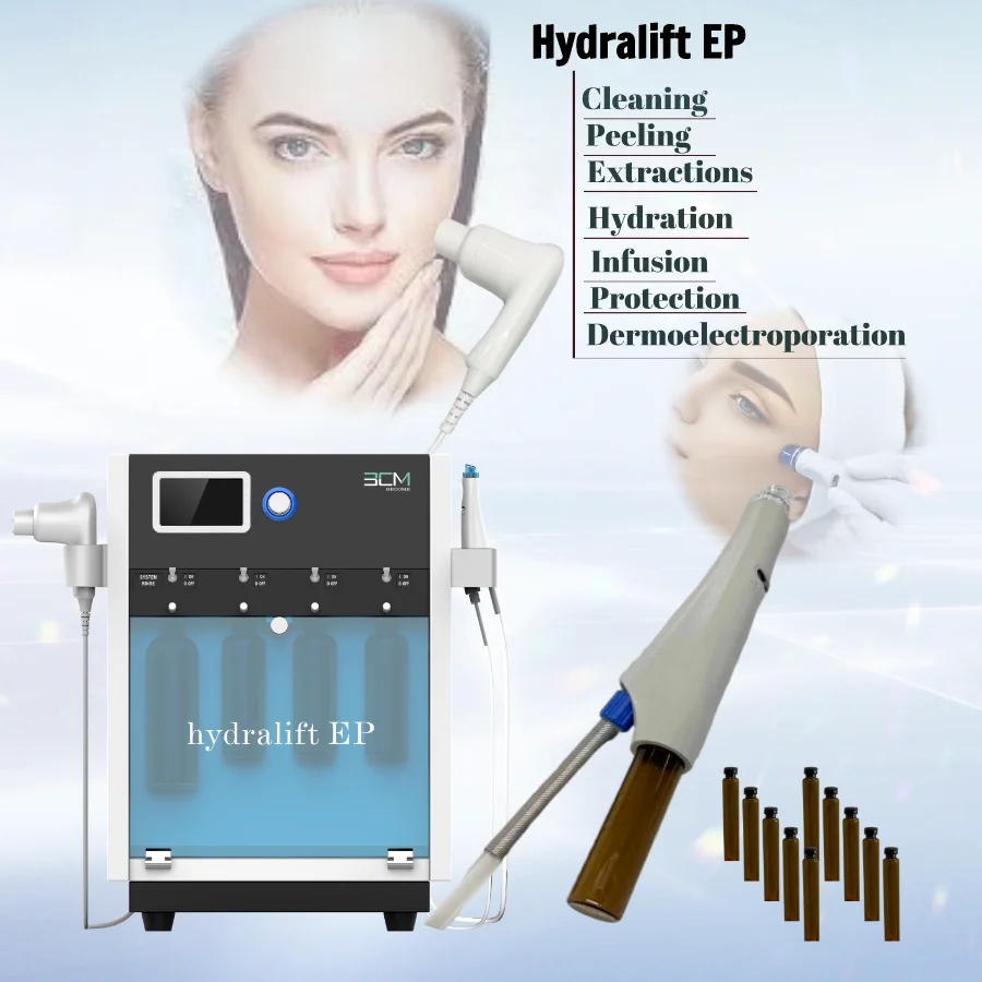 Top Sell dermabrasion rejuvenation hydro facial machine hidrafacial machine hydra cleaning aqua peeling skin care facial machine