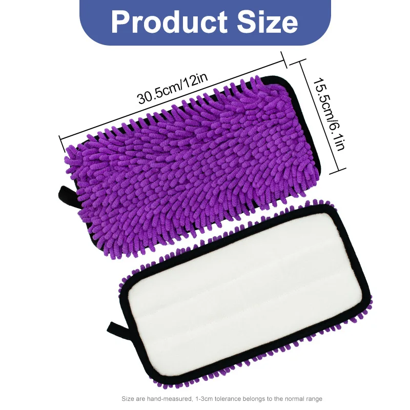 Reusable Mop Pads Compatible with Wet Jet Mops Refills Microfiber Wet Dry Use Replacement Pads