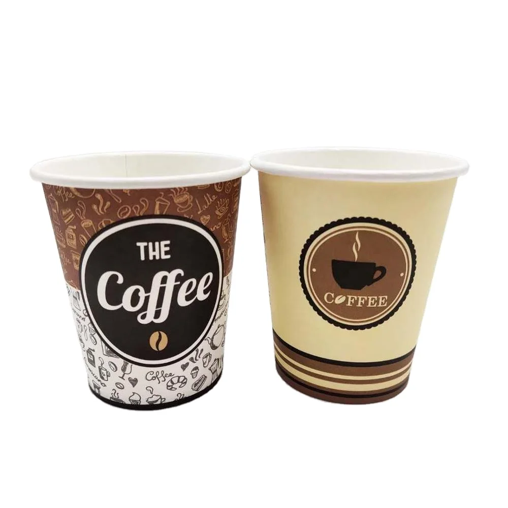Одноразовая бумажная кофейная чашка с логотипом на заказ, 8 унций