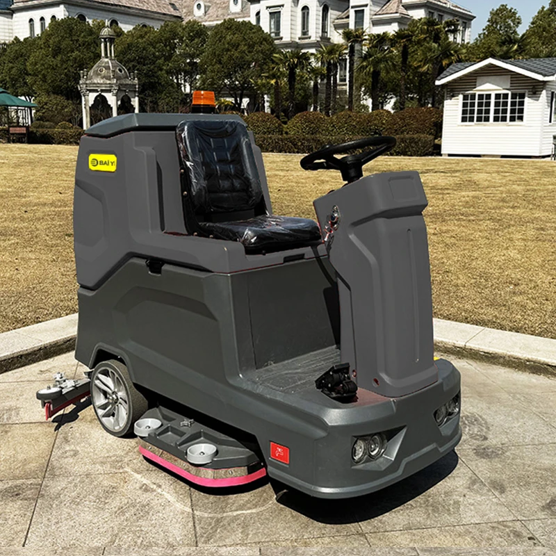 Baiyi-RX900 Commercial Auto Electric Cleaning Dryer Machine Industrial Ride On Floor Scrubber