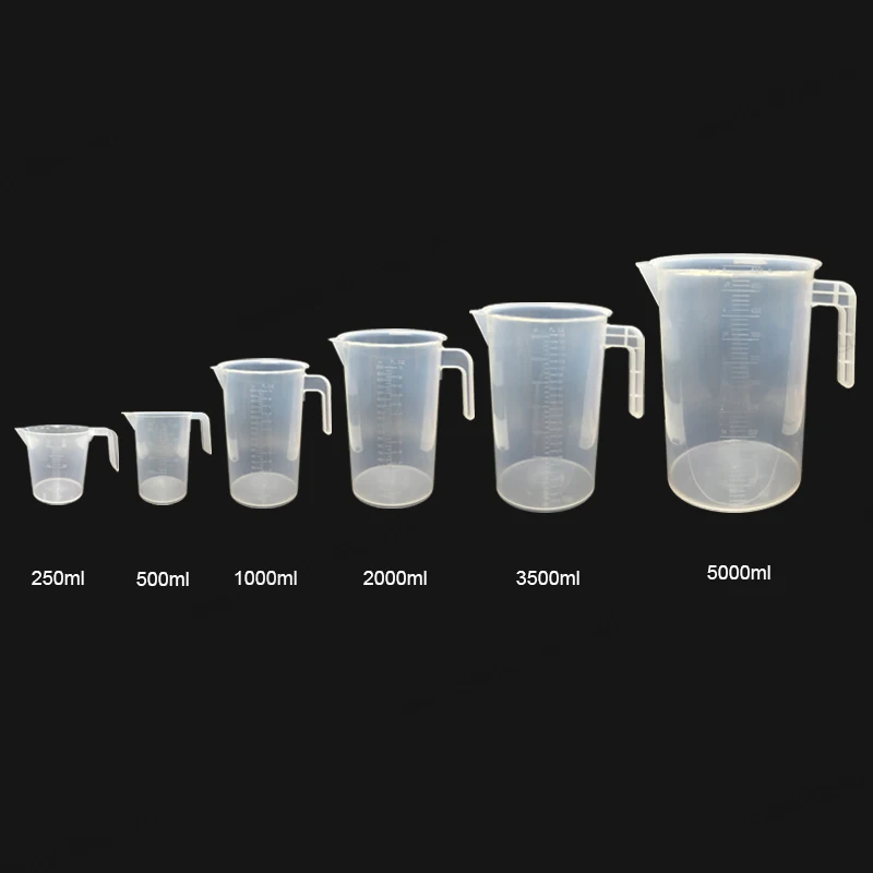 Translucent bakeware cooking tool measure cup spoon for cake plastic measuring pitcher