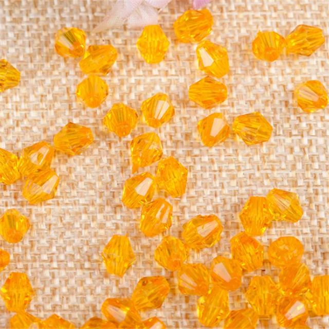 6-20mm transparent acrylic crystal faceted diamond pointed bead DIY hand string bead spacing bead door curtain accesso