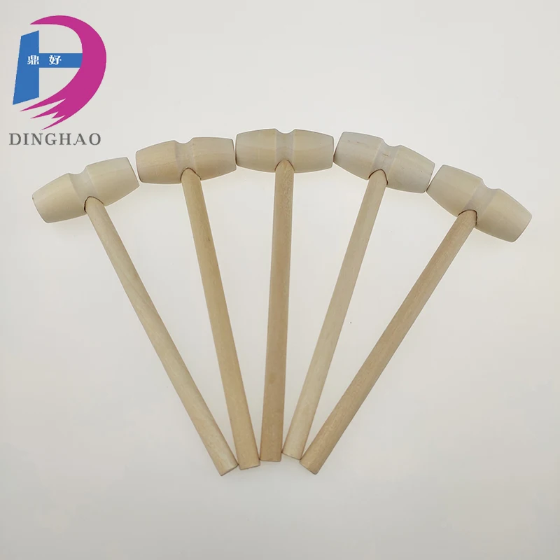 
Factory Friendly Solid mini Wood Hammer for KIDS Mini Hammer for Crab 