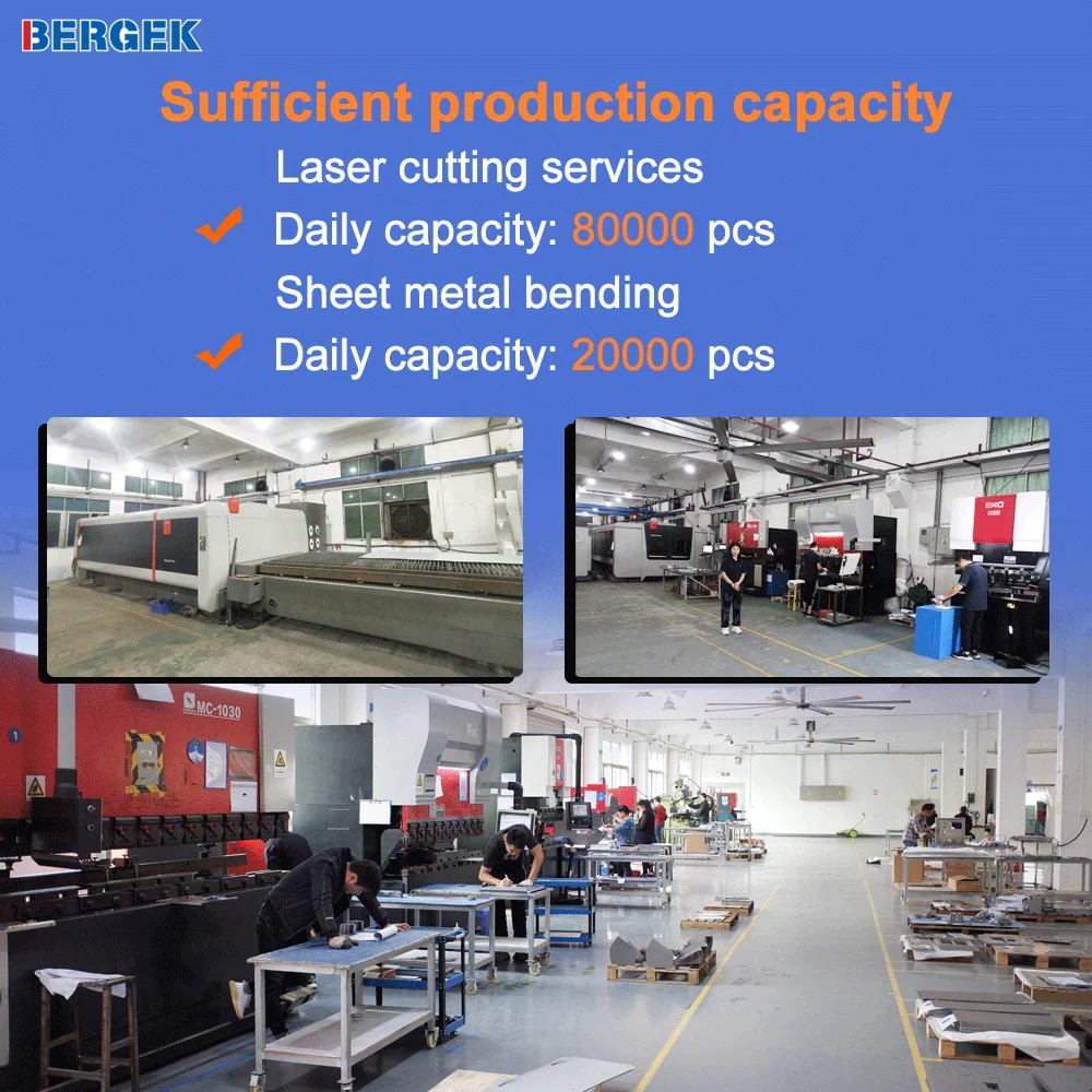 ISO 9001 Certified Sheet Metal Fabrication Factory  Custom Stainless Steel Aluminum Laser Cutting Bending Stamping Welding Parts