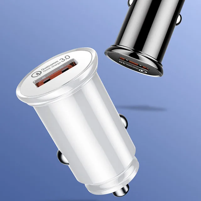 
Cross-border new car charger QC 3.0 fast charging QC3.0 car car charger high quality cigarette lighter 