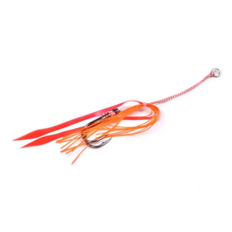 Free Samples Wholesale High Carbon Iron Hook Silicone Wire Buzz Bait BKK Double Hook For Sea Fishing