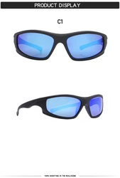 men shady ray sports outdoor safety Z87 polarized cycling tr90 sunglasses