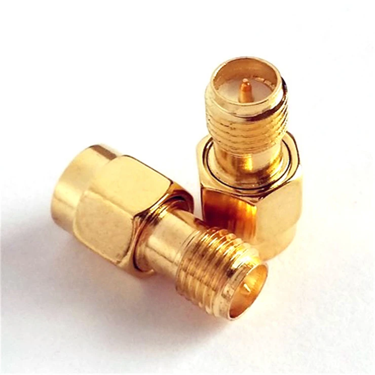 Прямая продажа с фабрики RF адаптер RPSMA-JK мужского и женского пола прямой 180 градусов двойной проходят проверку высокой частоты высокое качество Медь покрытая золотом