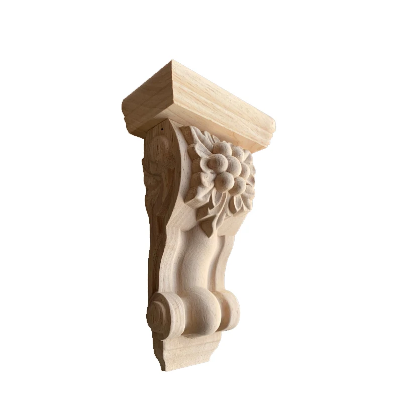 Decorative Rubber Cheap Wood Frame Corbels Animal Wood Carving Corbel Home Interior Designed Wooden Corbels