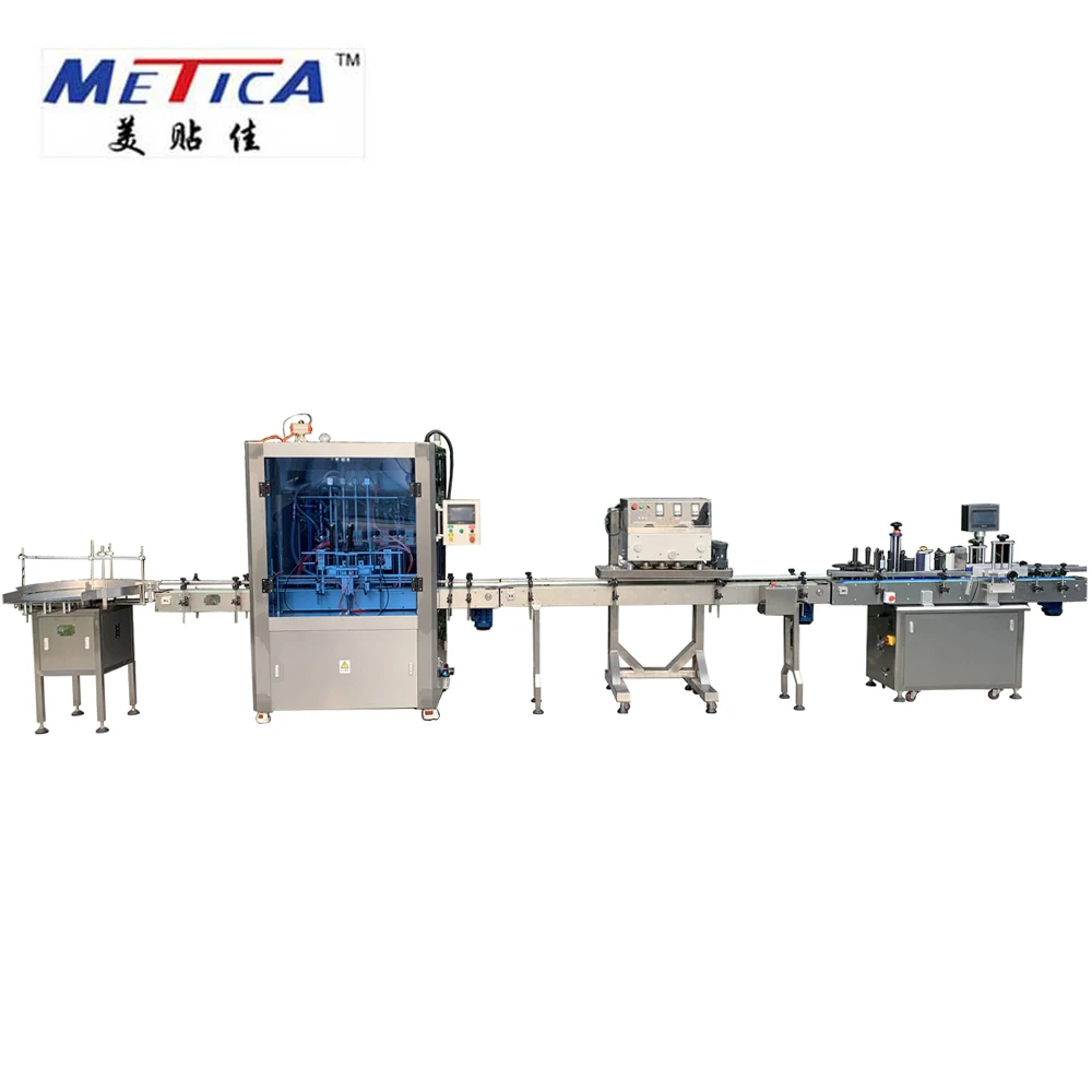 Automatic detergent filling capping labeling machine liquid soap filling machine line liquid production line