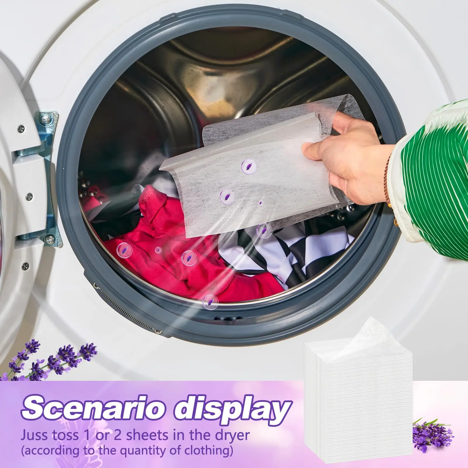 Bulk Best Dryer Sheets Eco-Friendly Laundry Detergent Paper Sheets Lavender Washing Softener Fabric Sheet