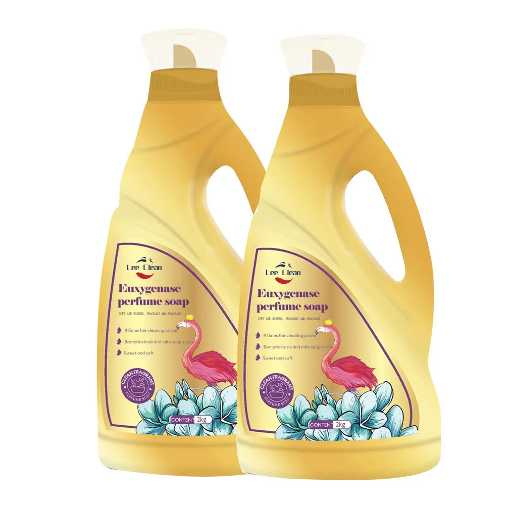 LC Free Sample Oem Eco-Friendly Measure Cup Plant Extract Enzyme Household Clean Liquid Laundry Detergent For Hand Machine Wash