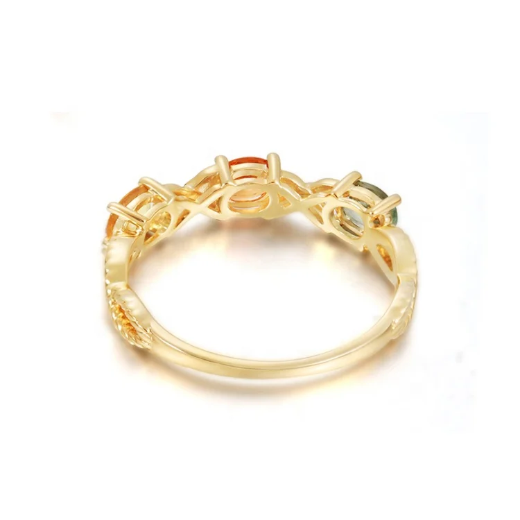 Manufacturer Custom Fashion Gemstone Jewelry 18K Solid Gold Sapphire Ring
