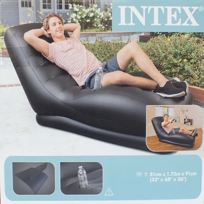  Intex 68595 надувной контурный мега-кресло для гостиной современное кресло с откидывающейся спинкой диван отдыха держателем