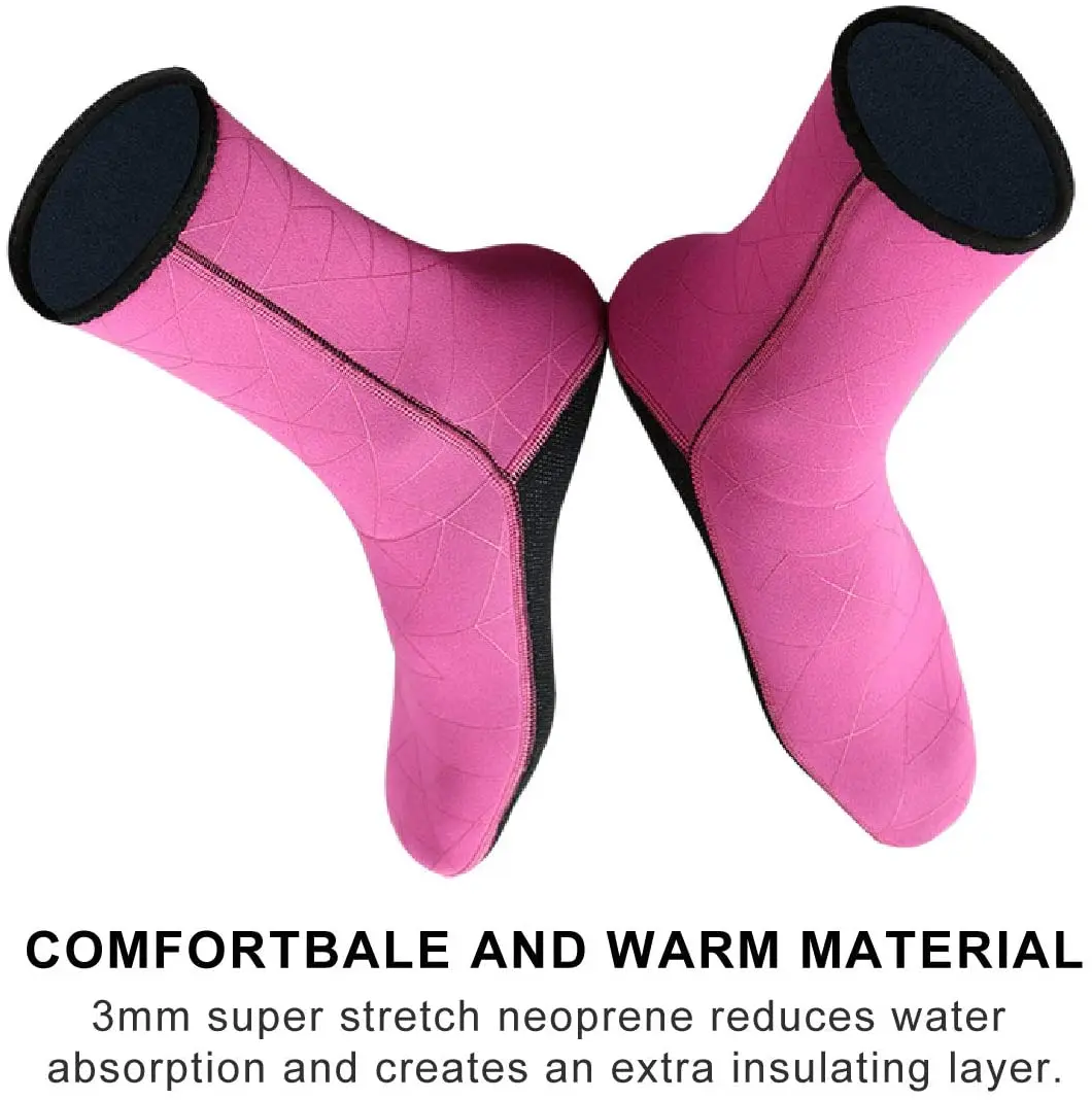 Custom Women Men Anti Slip Flexible  3MM 5MM Neoprene Water Fin Sock Diving Socks