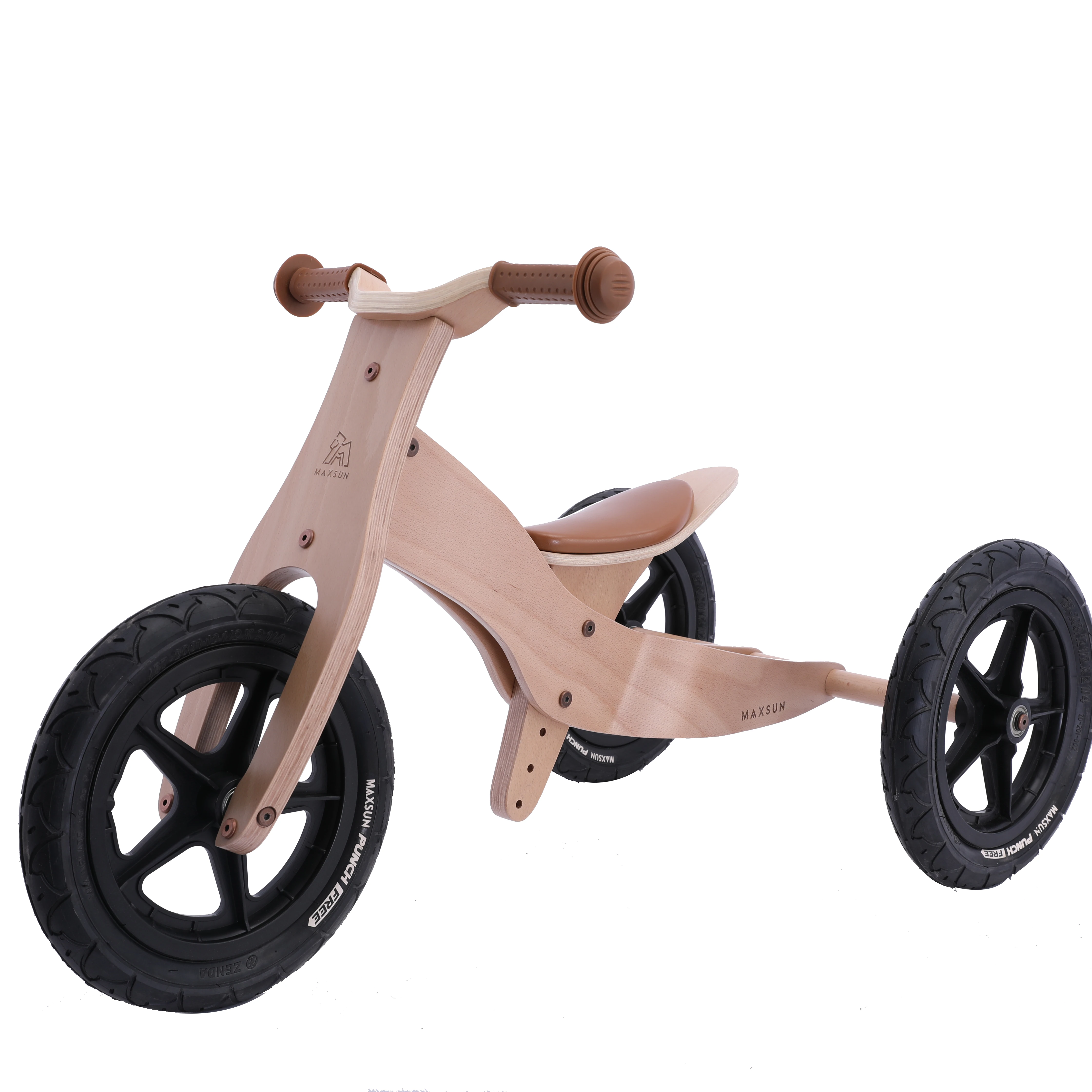 Toy 12 Inch Wooden balance bike 2-in-1 Muti-function Wooden trike Ride on Toy CAR 2 to 4 Years 5 to 7 Years Unisex ASTM EN71