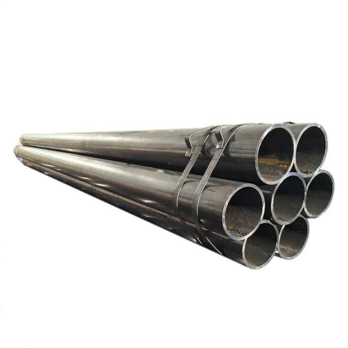 ASTM A36 API 5L Black Steel Pipe ERW SSAW Welded Spiral Carbon Steel Pipe Used for Gas and Oil Pipeline