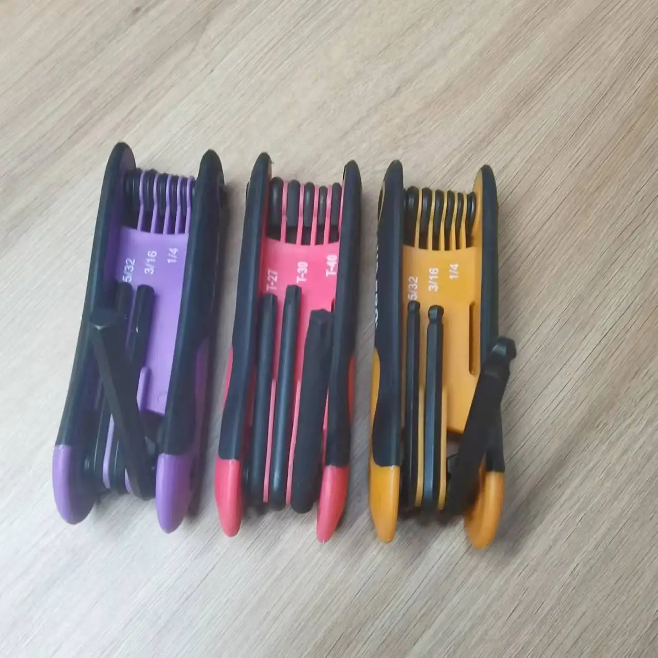 Factory Colorful Bicycle Repair Tool Custom Allen Wrench Set
