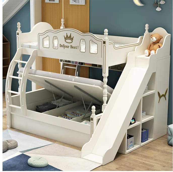 Детская мебель на заказ замок 2 детские недорогие двухъярусные кровати для лестницы учебный стол с
