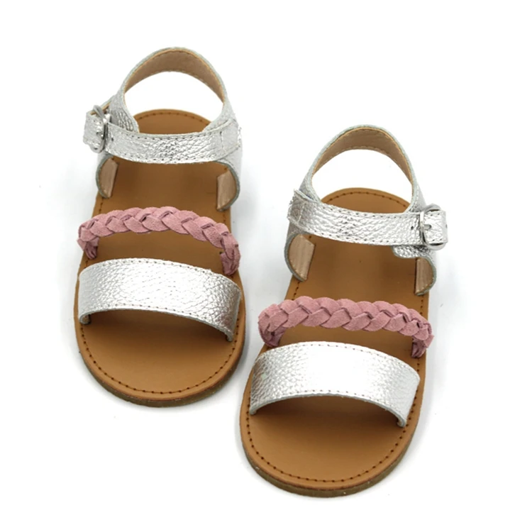 
Wholesale Customize School Type Genuine Leather Sandal Shoes For Kids Girl 