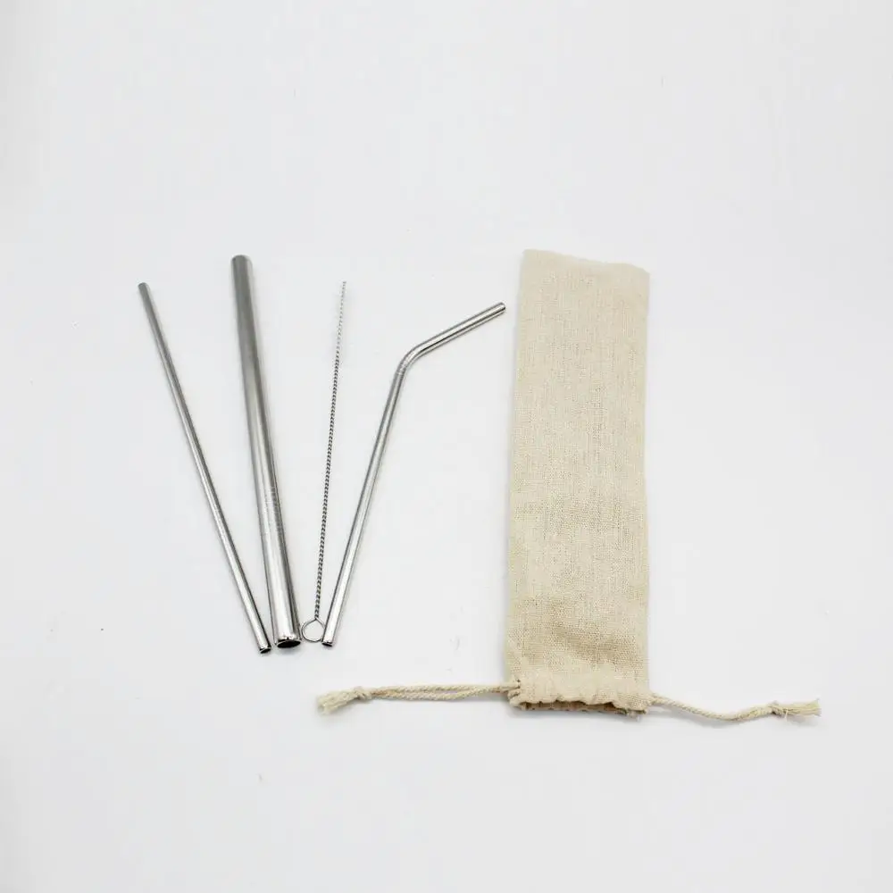 Wholesale Eco Friendly Stainless Steel Straw Drinking Metal Straw