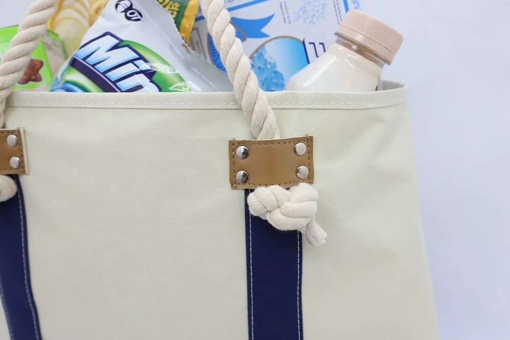 large capacity shopping bags with inside pocket, promotional shopping bags