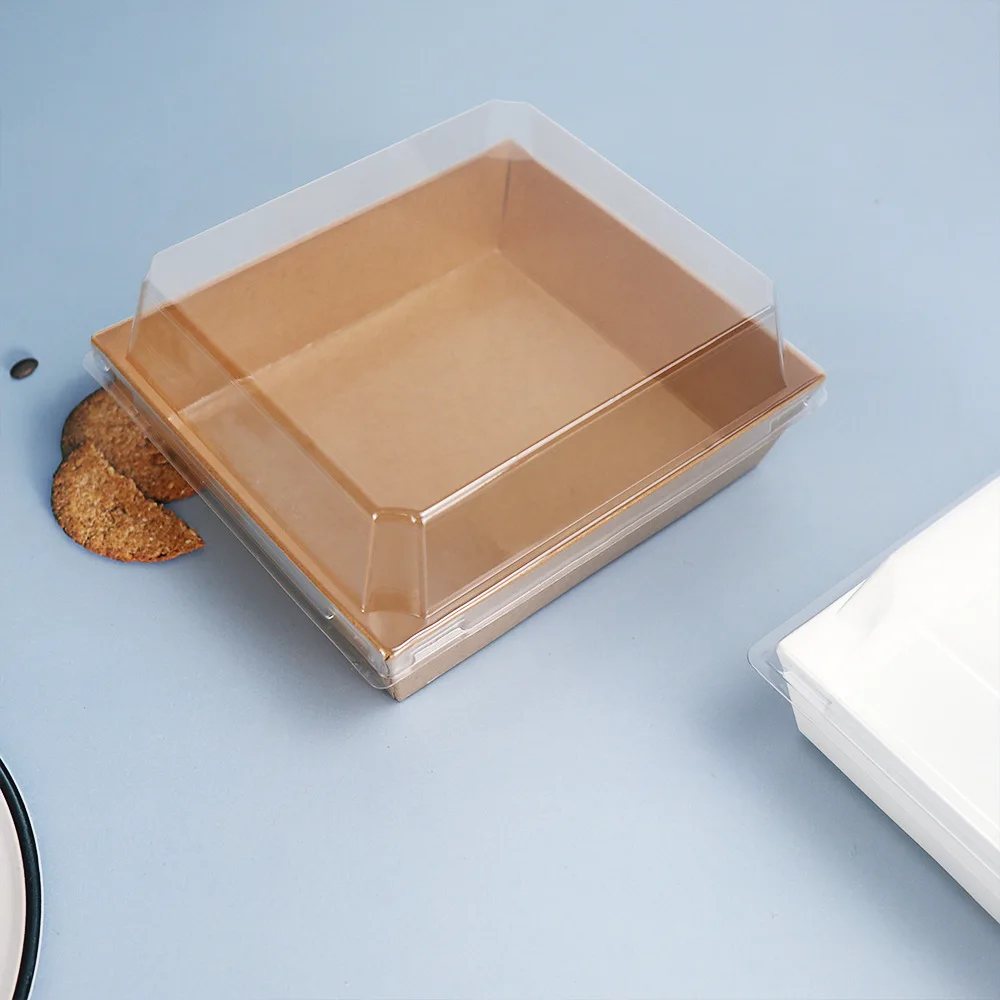 Pastry box for small desserts plastic dessert donuts take away  clear plastic dessert box packaging