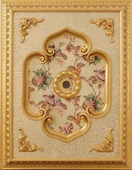 New Design Rectangle European Ceiling Pattern Led PS Artistic Decorative Ceilings