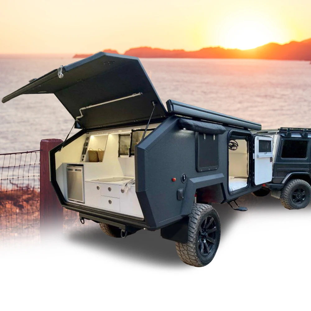 ECOCAMPOR Factory Custom Off Road mini Camper Trailer Teardrop Caravan