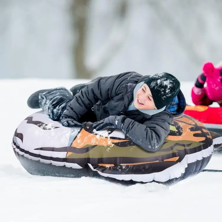  Подгонянная Горячая продажа одиночное сиденье в форме тигра надувная Снежная тарелка ПВХ