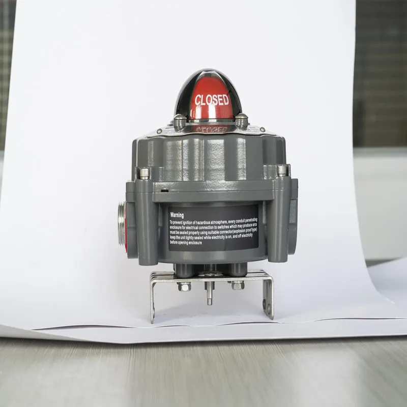 Pneumatic rotary actuator ball valve position indicator monitor limit switch box