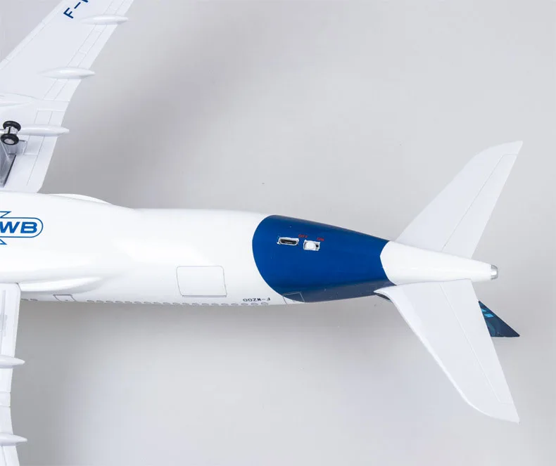 1:142 Scale 47CM Blue 350 Airbus A350 Aircraft Model Civil Aviation Passenger Aircraft Simulation Decoration Gift